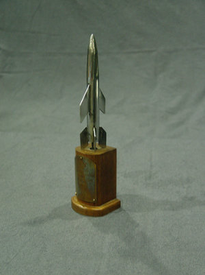 1953 Hugo Award Trophy, designed by Jack McKnight and Ben Jason