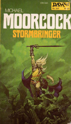Stormbringer by Michael Moorcock. This edition DAW Books, 1977